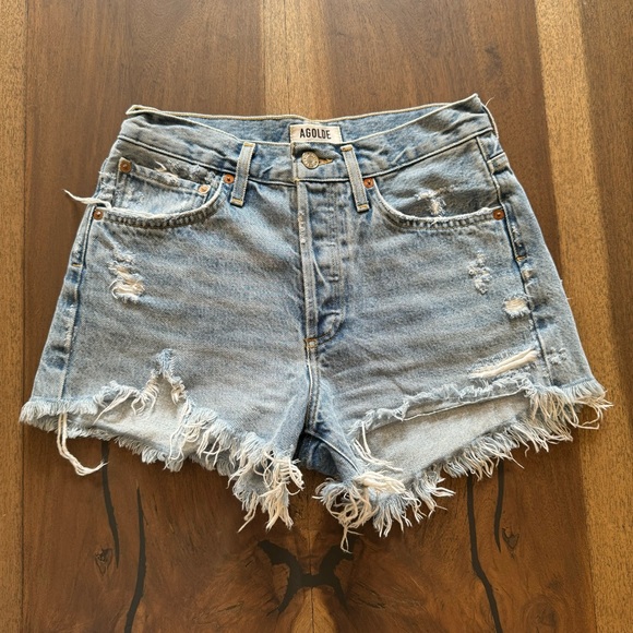 Agolde Parker Vintage Cut Off Shorts - Picture 1 of 4